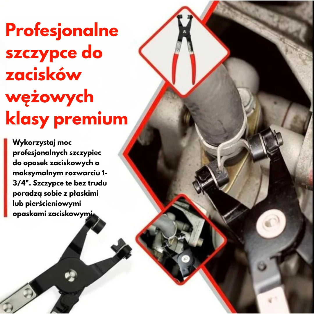 Zestaw profesjonalnych zacisków do węży