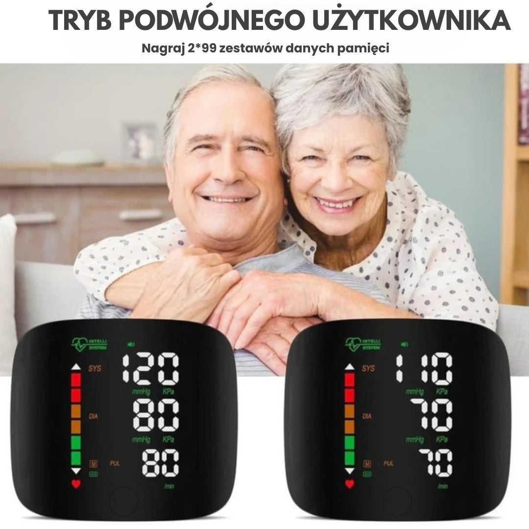 Ciśnieniomierz nadgarstkowy z wyświetlaczem LED