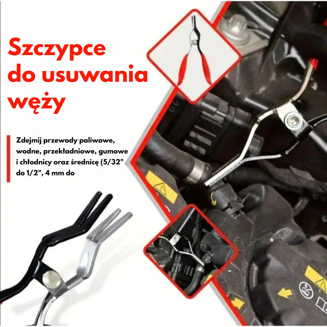 Zestaw profesjonalnych zacisków do węży